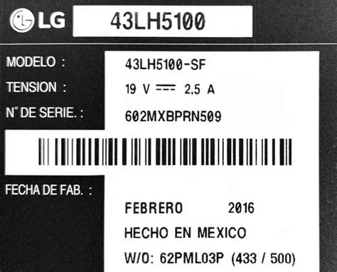 Tv LG 43lh5100 En Desarme Cuotas sin interés