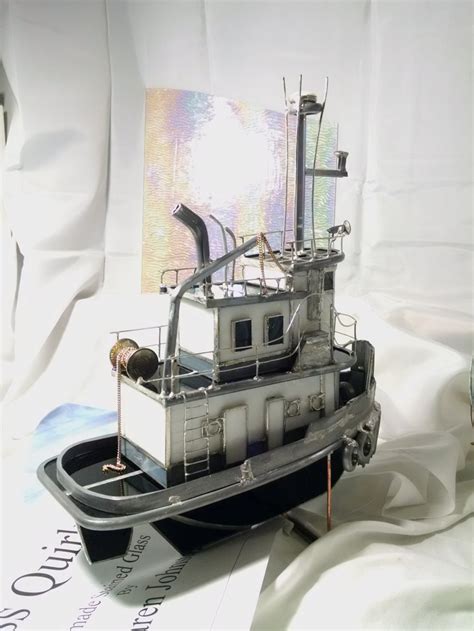 Stained Glass Tug Boat Modeled After the Hank Brisco OOAK - Etsy
