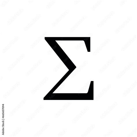 Sigma summation symbol. Math sigma sign vector. Mathematics resources for teachers and students ...