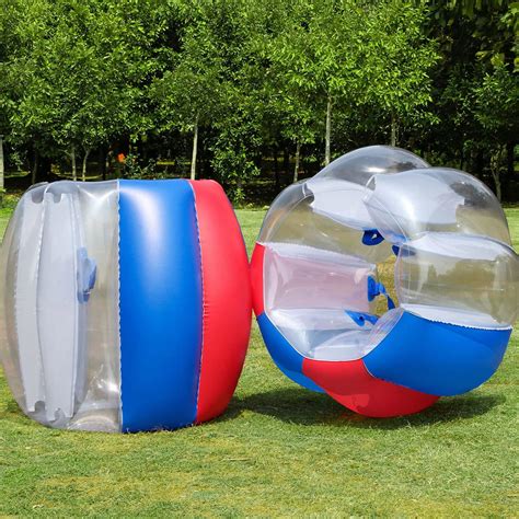 Unewper Bumper Balls 2 Pack Inflatable Body Zorb Ball Bubble Soccer Balls 1 2m 4ft 1 5m 5ft