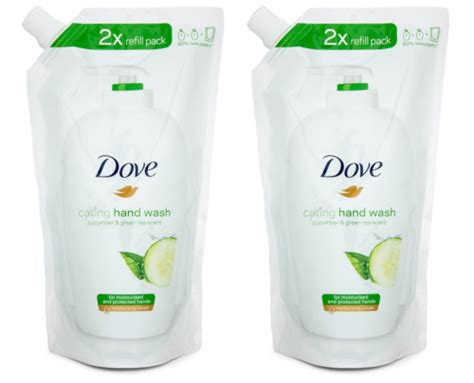 2 Pack Dove Caring Hand Wash 2x Refill Pack 16 9fl Oz Cucumber And