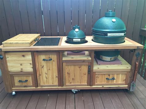 Dual Grill Cabinet For Kamado Joe Primo Or Big Green Egg Etsy Australia