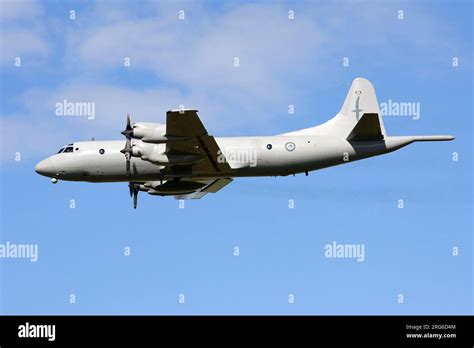 A Royal New Zealand Air Force P 3K2 Orion Performing A Flyby New