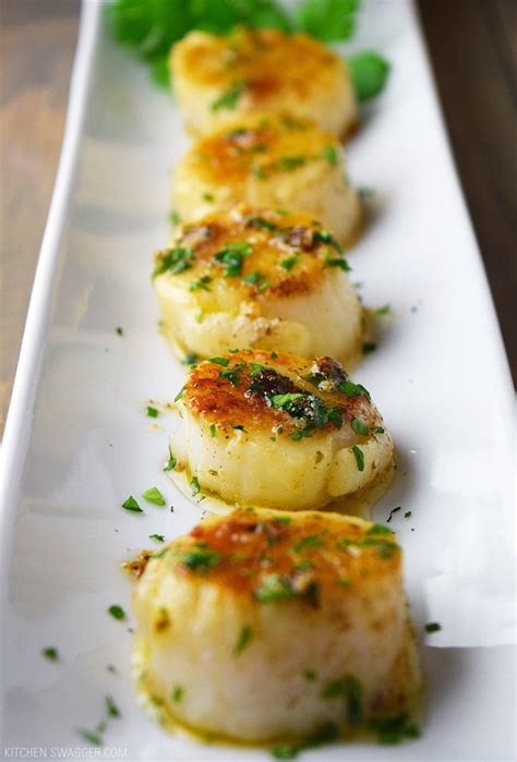 Pan Seared Scallops With Lemon Butter Recipe Receta Recetas De