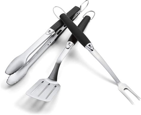 Amazon Weber Precision Piece Grilling Tool Set Stainless Steel