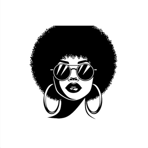 Mujer Negra Svg Mujer Afro Svg Chica Negra Svg Afro Puffs Muy Negra