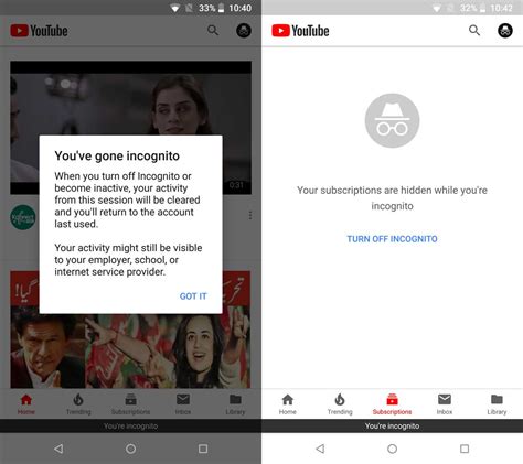 How To Use Youtube Incognito Mode On Android