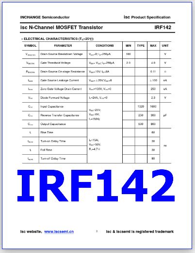 Irf Pdf Datasheet V N Ch Mosfet Transistor