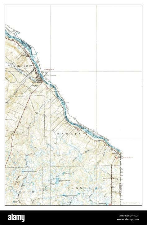 Van Buren, Maine, map 1951, 1:62500, United States of America by ...