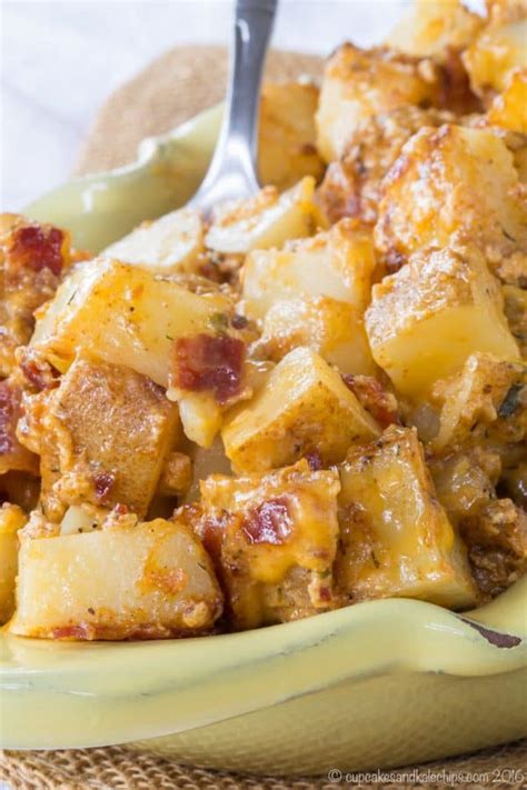 Cheesy Ranch Potatoes With Bacon Easy Side Dish