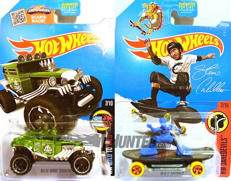 T Hunted O lote L da linha básica Hot Wheels de
