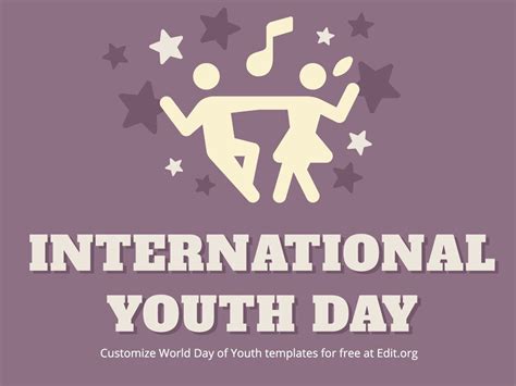 International Youth Day Poster Templates