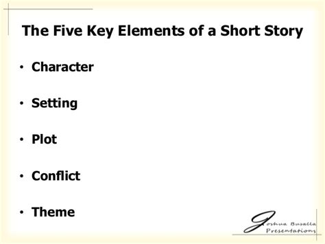 The 5 Elements Of A Short Story