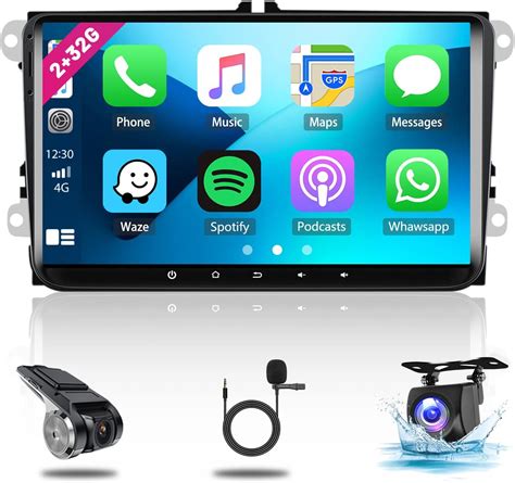 Hikity Autoradio Wireless Carplay F R Vw Mit Navi Android Autoradio