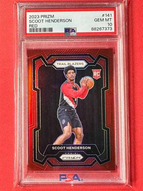 Scoot Henderson 2023 Prizm 141 Red 299 Price Guide Sports Card Investor