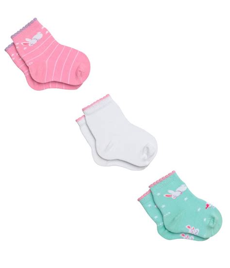 Kit Infantil Pares De Meias Coelhinhos Lupo Baby Lingerie Br