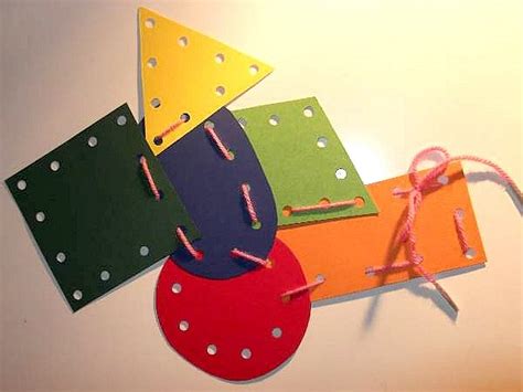 Lacing Cards For Preschool Crafts