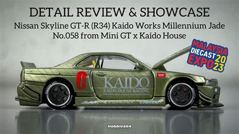 REVIEW MINI GT KAIDO HOUSE 058 Nissan Skyline GT R R34 Kaido Works