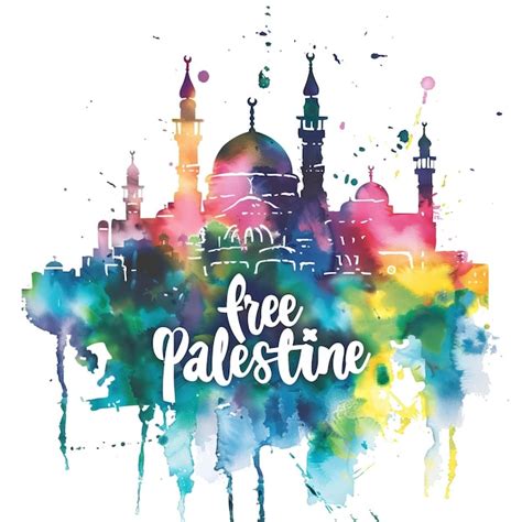 Premium Vector Free Palestine Poster Flag With Typography