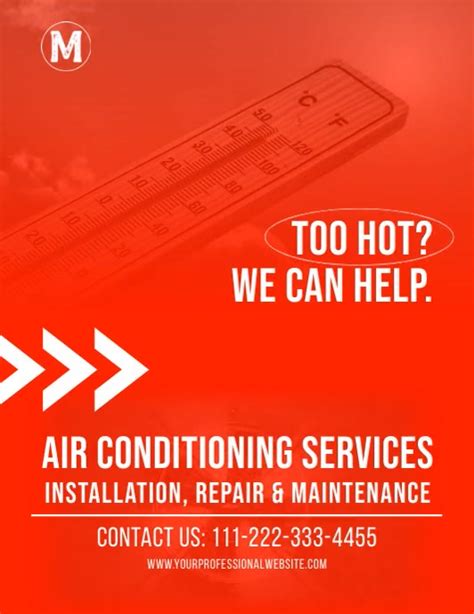 Air Conditioning Services Flyer Template Postermywall