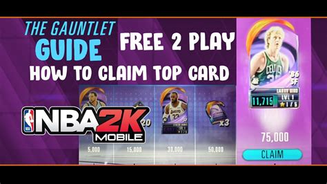 Free Play Guide To Claim Top Reward In The Gauntlet Nba K Mobile