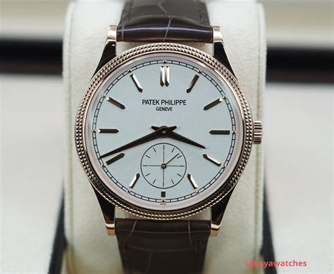 FSOT Patek PHILIPPE 6119R 18K ROSE GOLD CALATRAVA CLOUS DE PARIS 2022