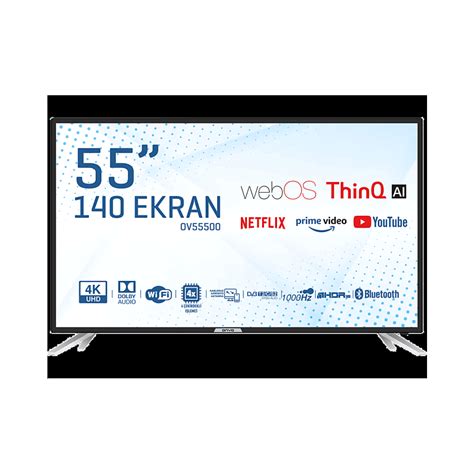 ONVO 55 inç 140 Ekran Uydu Alıcılı Smart 4K Ultra HD LED TV ZEKİBEY