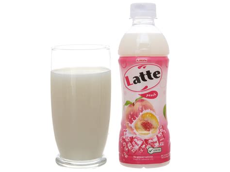 Lốc 6 Chai Thức Uống Thiên Nhiên Pha Sữa Latte đào 345ml