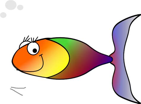 Clip Art Rainbow Fish