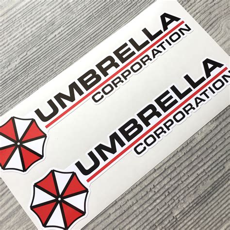 Umbrella Corporation Resident Evil Vinyl Stickers Decal Etsy