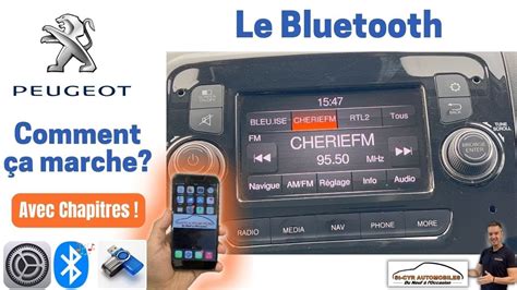 PEUGEOT associer supprimer un téléphone lire la musique en