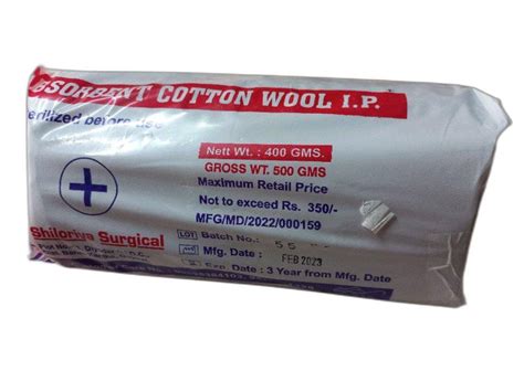 Absorbent Cotton Wool IP At 95 Pack Surgical Products In Ahmedabad