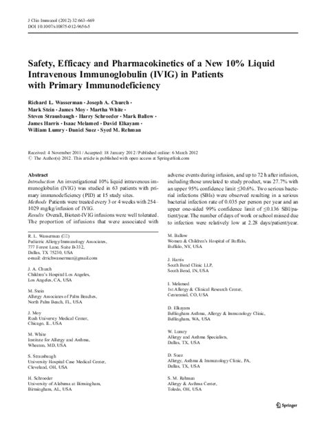 Pdf Efficacy Safety Of Facilitated Subcutaneous Immunoglobulin In