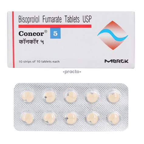 Concor 5 Mg Tablet Uses Dosage Side Effects Price Composition