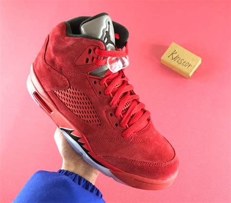 Air Jordan 5 Red Suede 136027-602 Release Date - Sneaker Bar Detroit