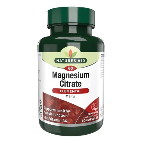 Magnesium Citrate Tablets Natures Aid