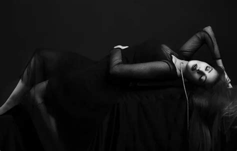 Wallpaper Girl Hair Dress Brunette Noir Sensuality For Mobile And Desktop Section