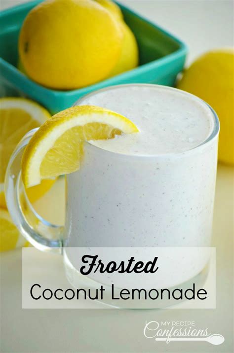 Frosted Coconut Lemonade - My Recipe Confessions