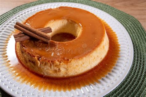 Condensed Milk Pudding With Caramelized Sauce Stock Photo Image Of