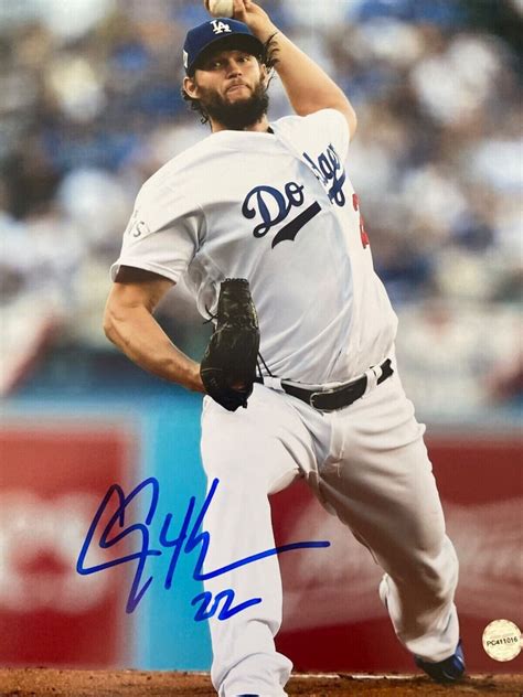 Clayton Kershaw Signed Autographed 8x10 Photo Los Angeles Etsy