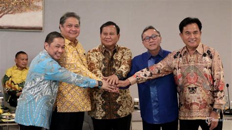 Kode Keras Anggota Baru Di Koalisi Prabowo Golkar Dan Partai Gelora