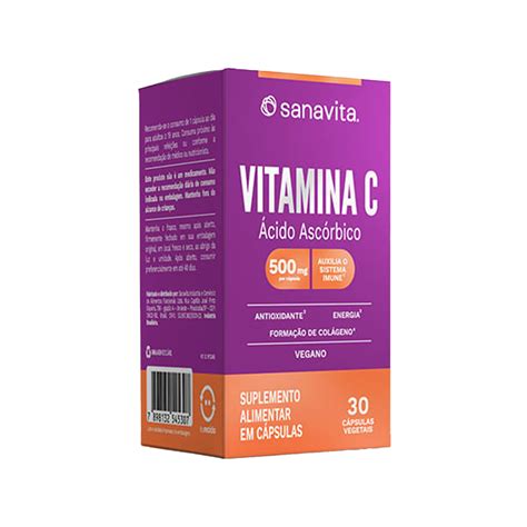 Vitamina C C Psulas Sanavita Muv Viva Em Movimento