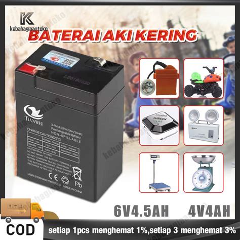 Jual Aki Kering 6v 4 5ah Aki Kering Genset 6v 20ah Aki Timbangan