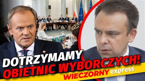 ZREALIZUJEMY OBIETNICE WYBORCZE Minister finansów Andrzej Domański