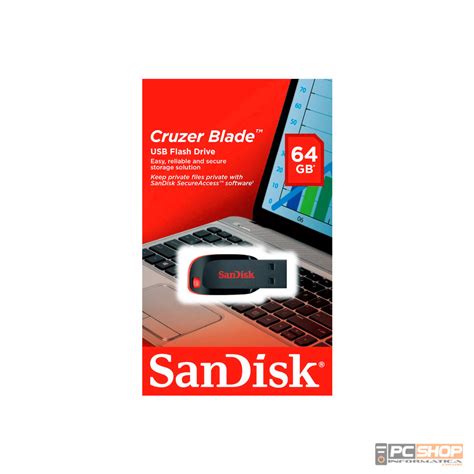 Pen Drive 64gb Sandisk Cruzer Blade Usb 20 Sdcz50 064g B35 Pcshop Informática