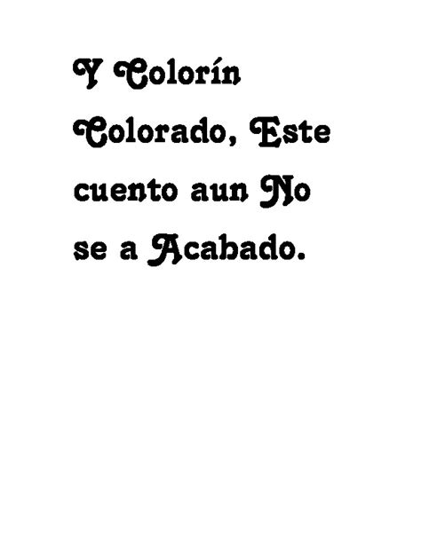 Y Colorin Colorado Este Cuento Aún No Se Ha Acabado PDF PDFCOFFEE