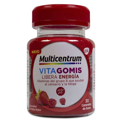 Comprar Multicentrum Vitagomis Energía Sabor Frutos Rojos 30 Gominolas Welnia