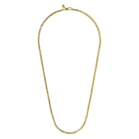 24 Inch 14K Yellow Gold Men's Wheat Chain Necklace | Shop 14k Yellow ...