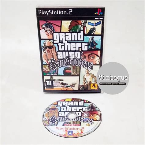 Jual Kaset CD DVD PS2 Playstation 2 Original Pabrik GTA Grand Theft