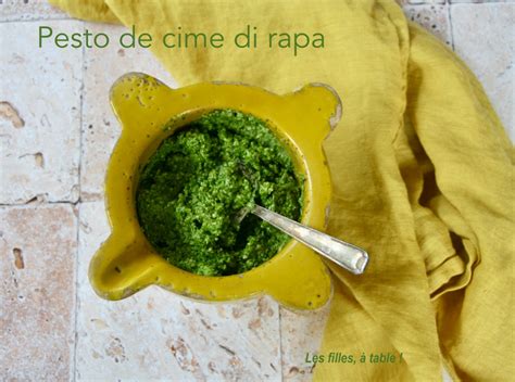 Pesto De Cime Di Rapa Les Filles à Table